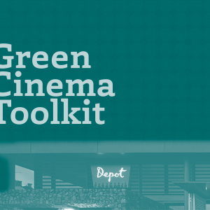 Grapic Image for ICO Green Cinema Toolkit, Green on green text of