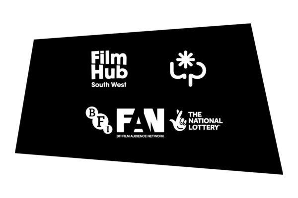 logos for film hub south west, upstater, BFI FAN Audience Network