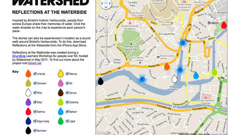 Memories and Mediascapes harbourside map