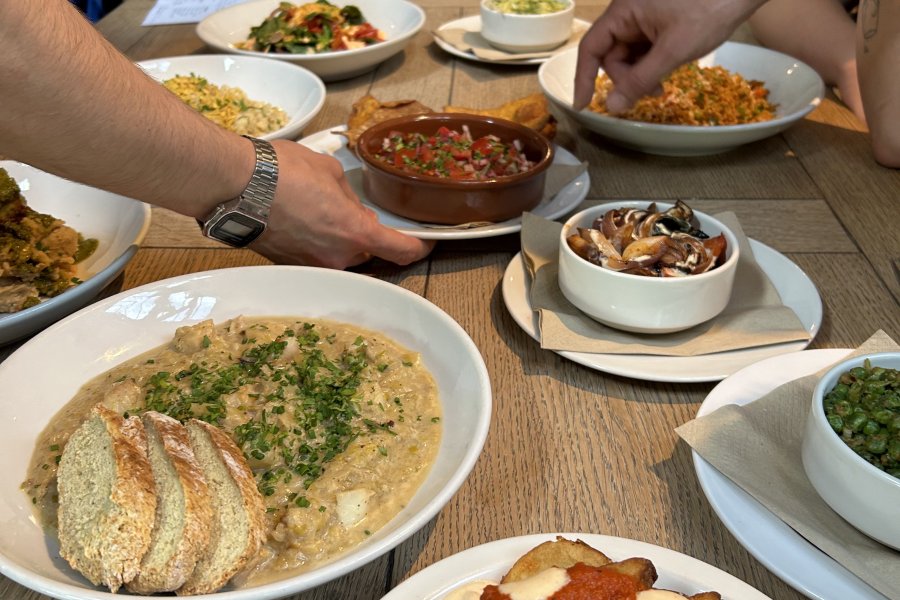 A selection of food available in the Café & Bar.